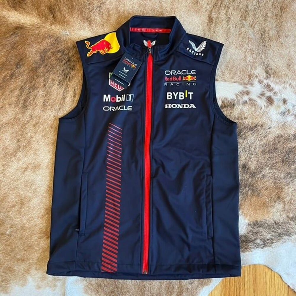 NEW Castore RedBull Racing F1 Team Vest 2023 24 25 Jacket Red Bull Verstappen S